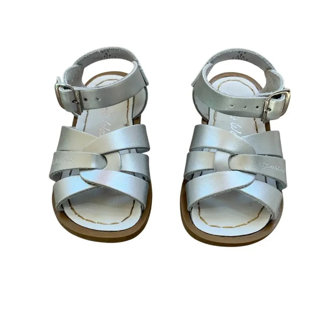 Salt Water silver sandals